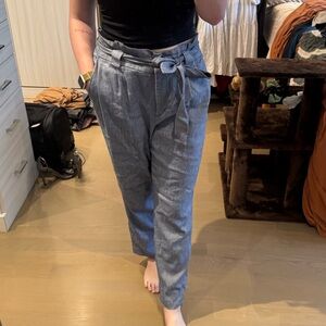 Express Blue Ankle High Rise Pants